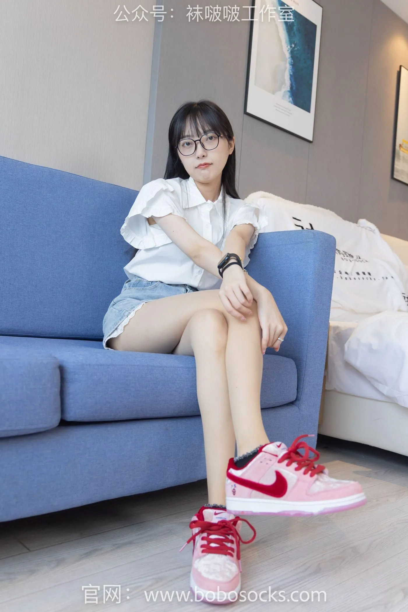 [BoBoSocks袜啵啵]NO.097 稚予-板鞋、玻璃丝短袜、肉丝 [140P]插图6